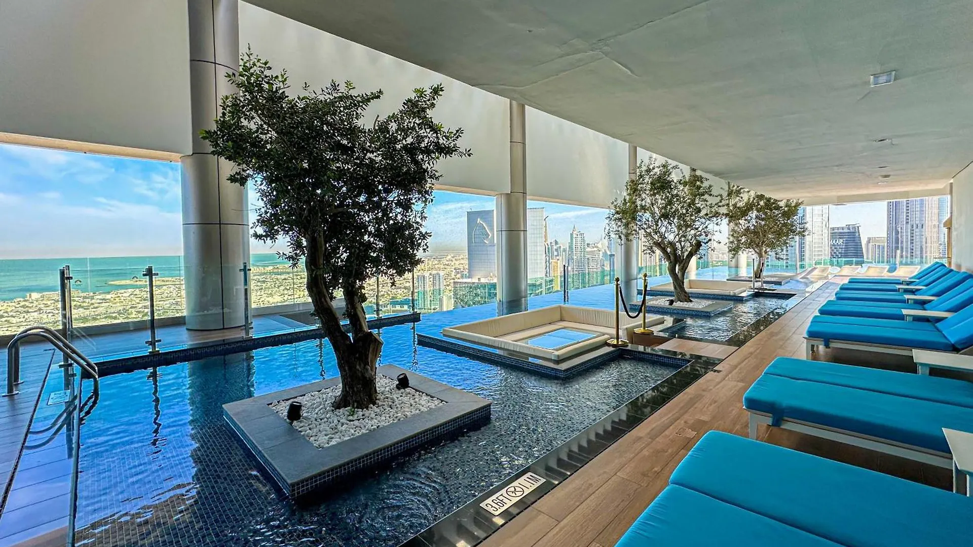 Pool In The Clouds With Burj Khalifa View, 2Br Apartment In Paramount Hotel Midtown Dubai United Arab Emirates