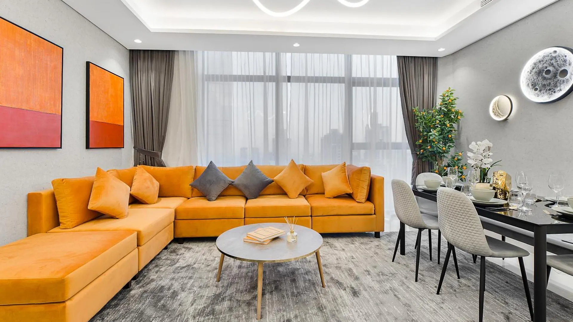 Pool In The Clouds With Burj Khalifa View, 2Br Apartment In Paramount Hotel Midtown Dubaï