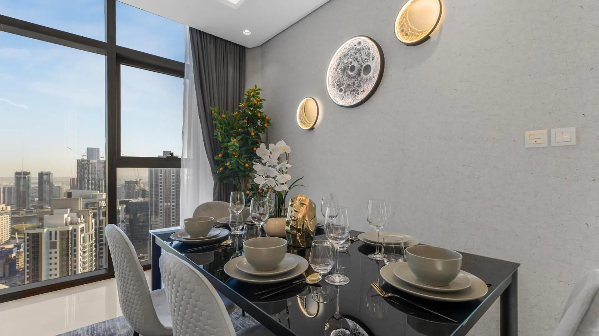 Pool In The Clouds With Burj Khalifa View, 2Br Apartment In Paramount Hotel Midtown Dubaï 0*,