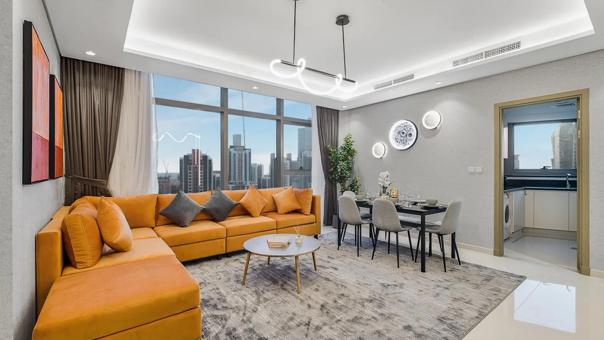 Pool In The Clouds With Burj Khalifa View, 2Br Apartment In Paramount Hotel Midtown Dubai United Arab Emirates